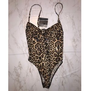 Leopard body suit
